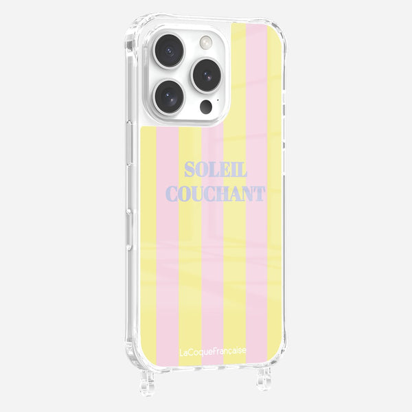 la coque française Coque Anneaux Imprimee Soleil Couchant iPhone 16 Pro