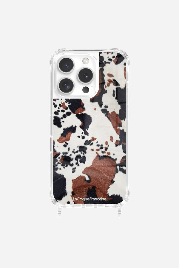 La Coque Française Coque Anneaux Imprimee Vache IPhone 16 Pro