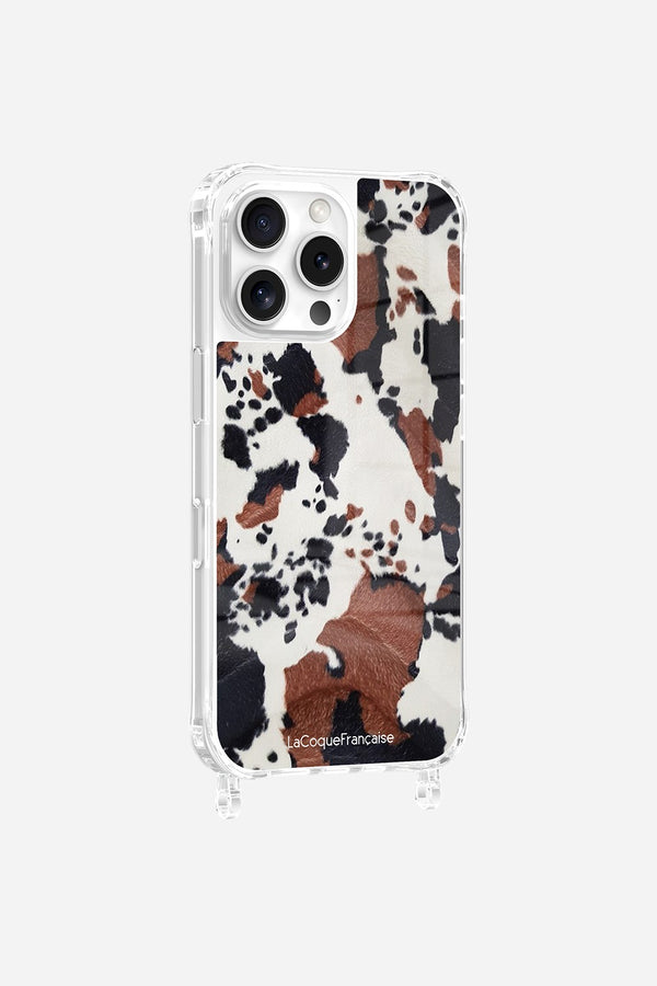 La Coque Française Coque Anneaux Imprimee Vache IPhone 16 Pro