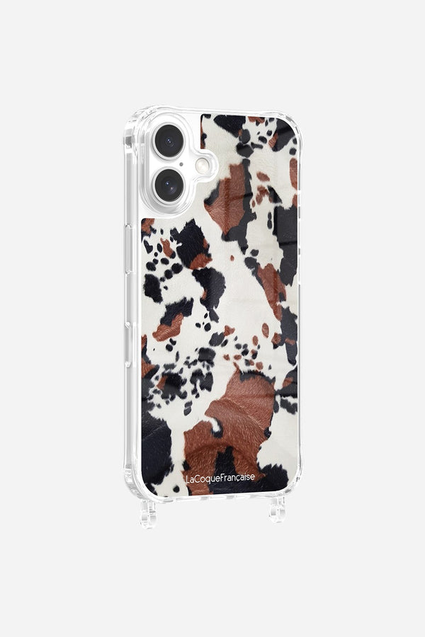 La Coque Française Coque Anneaux Imprimee Vache IPhone 16 Pro