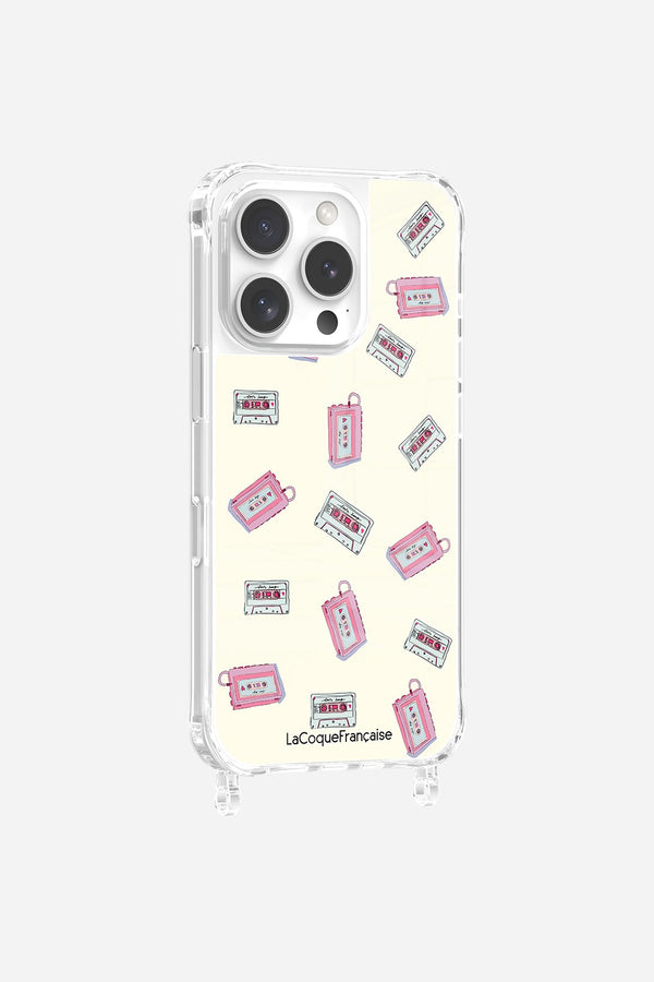 la coque française Coque Anneaux Imprimee Walkman & Cassette iPhone 16 Pro