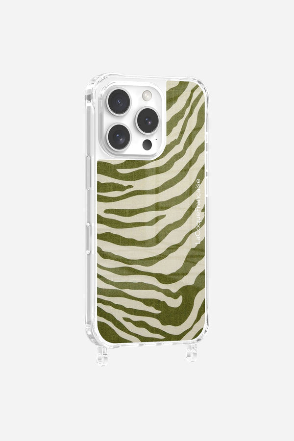 la coque française Coque Anneaux Imprimee Zebre Vert iPhone 16 Pro la coque française Coque Anneaux Imprimee Zebre Vert iPhone 16 Pro