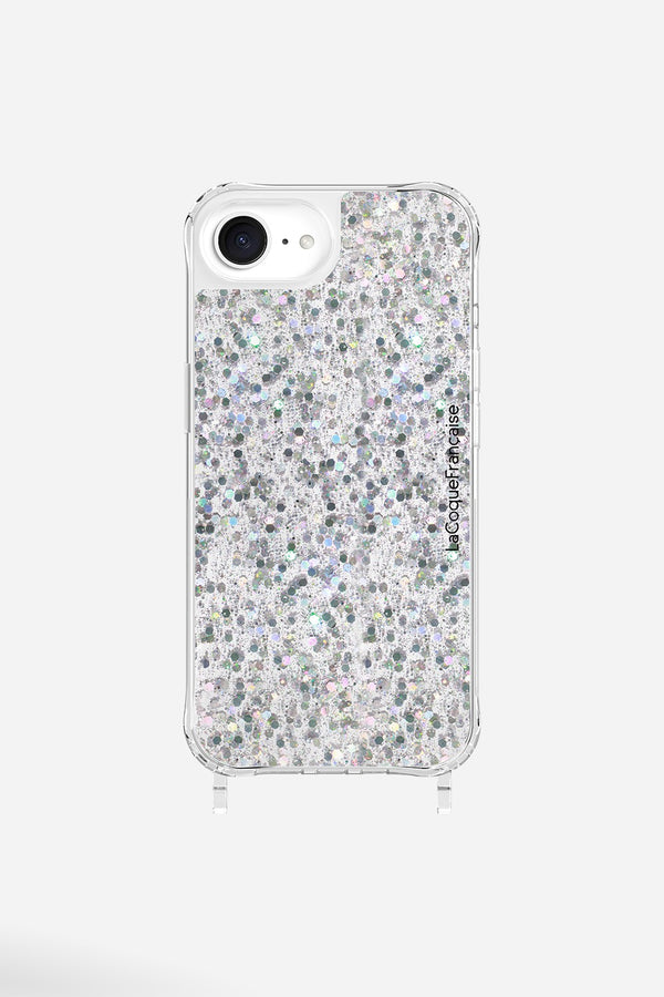 La Coque Française Coque Anneaux Paillettes Holographique IPhone 16e