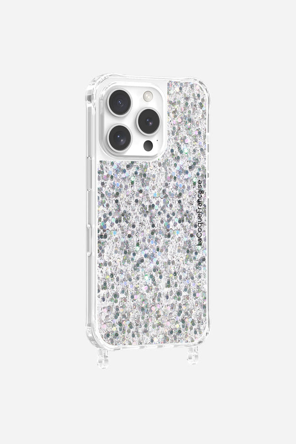 La Coque Française Coque Anneaux Paillettes Holographique IPhone 16e
