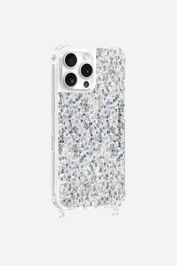La Coque Française Coque Anneaux Paillettes Holographique IPhone 16e