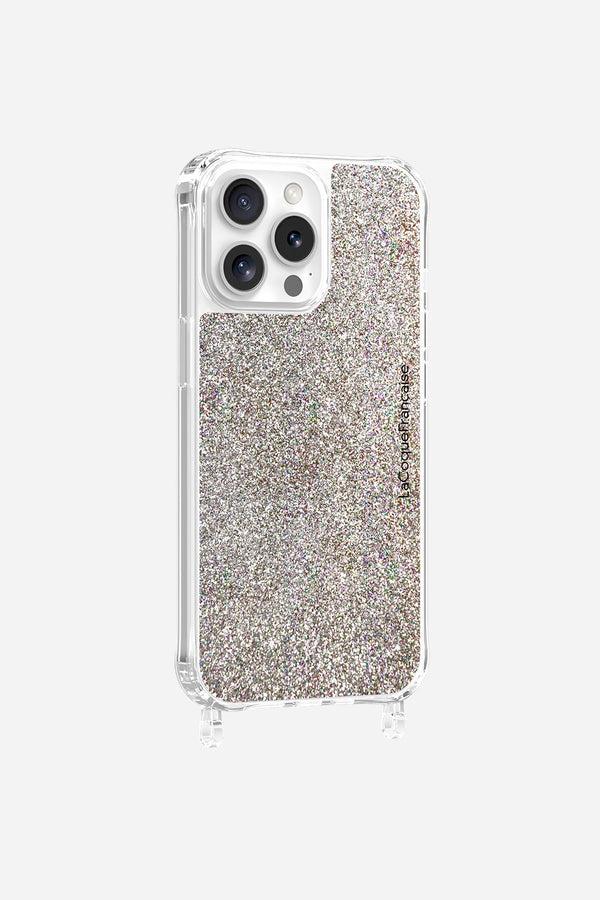 La Coque Française Coque Anneaux Paillettes Multicolore IPhone 15 Pro