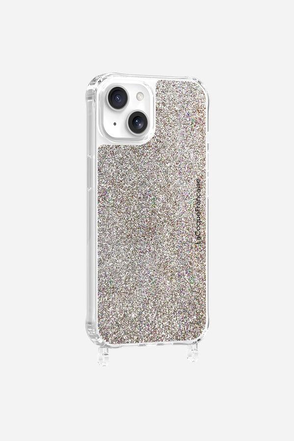 La Coque Française Coque Anneaux Paillettes Multicolore IPhone 15 Pro