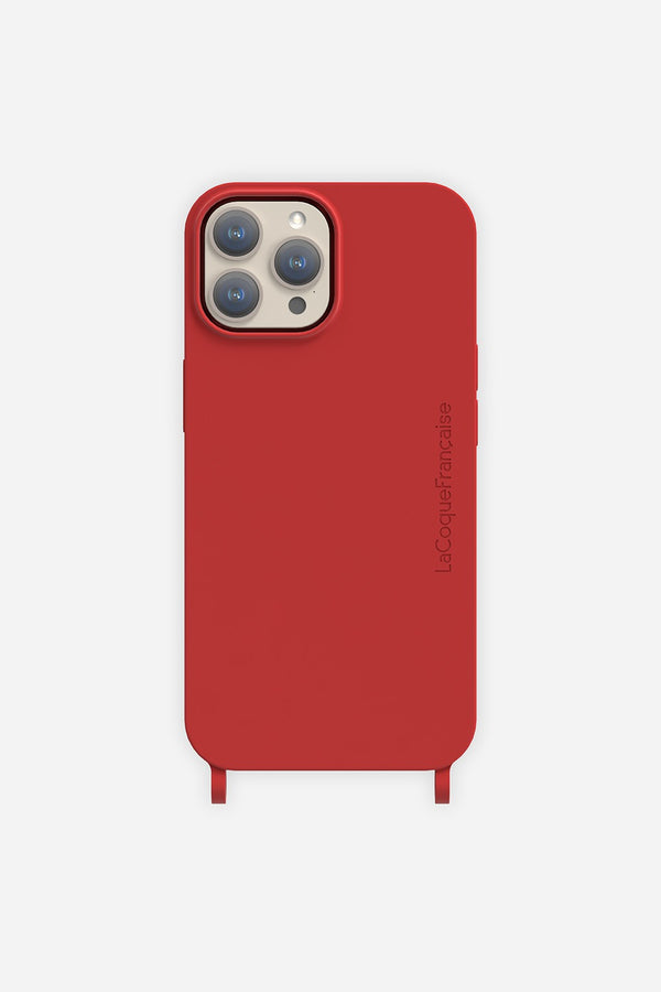 La Coque Française Coque Anneaux Soft Touch Bordeaux IPhone 16e