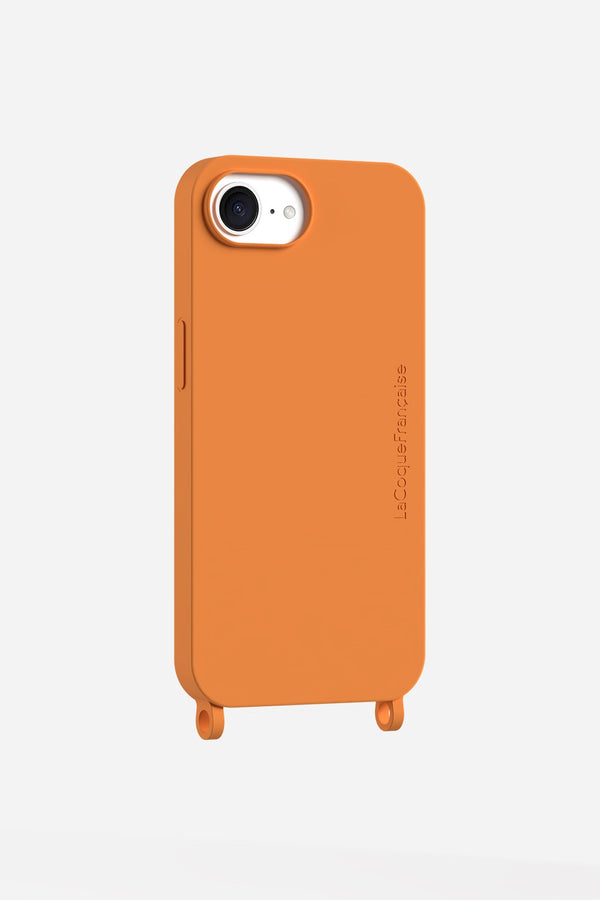 la coque française Coque Anneaux Soft Touch Camel iPhone 16e