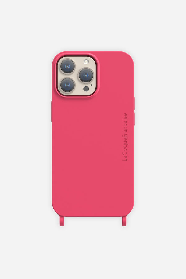 la coque française Coque Anneaux Soft Touch Framboise iPhone 15 Pro la coque française Coque Anneaux Soft Touch Framboise iPhone 15 Pro