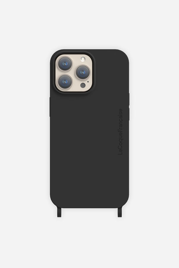 La Coque Française Coque Anneaux Soft Touch Noir IPhone 16 Pro