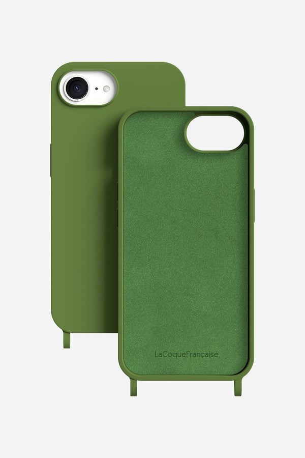 La Coque Française Coque Anneaux Soft Touch Vert IPhone 16e