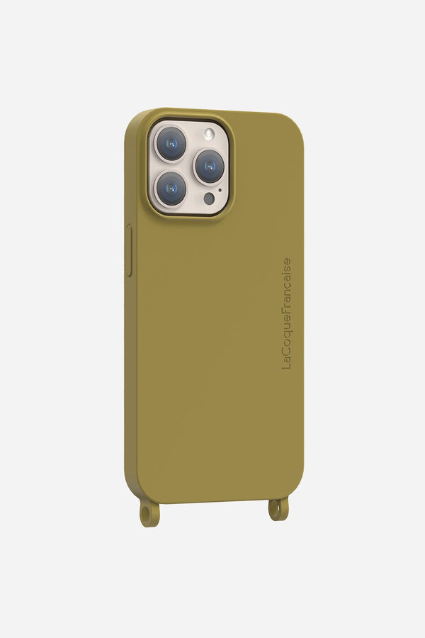 La Coque Française Coque Anneaux Soft Touch Vert Olive IPhone 15 Pro