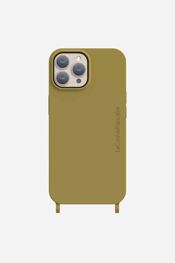 La Coque Française Coque Anneaux Soft Touch Vert Olive IPhone 15 Pro