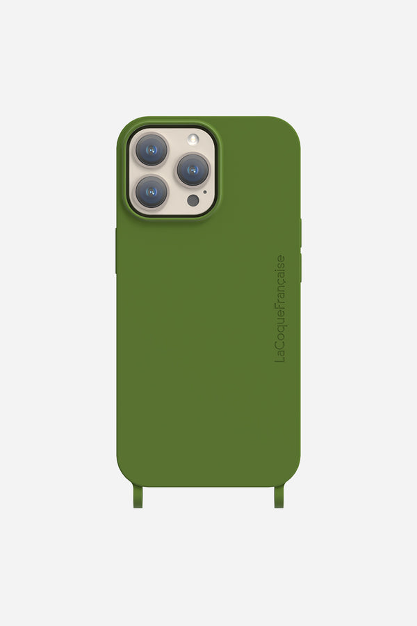 La Coque Française Ensemble Chaine Polly Et Coque Verte IPhone 15 Pro