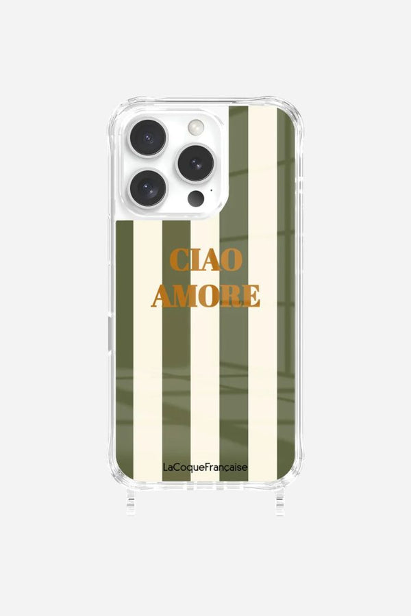 La Coque Française Ensemble Ciao Amore & Chaîne Courte Nolan Kaki IPhone 16 Pro