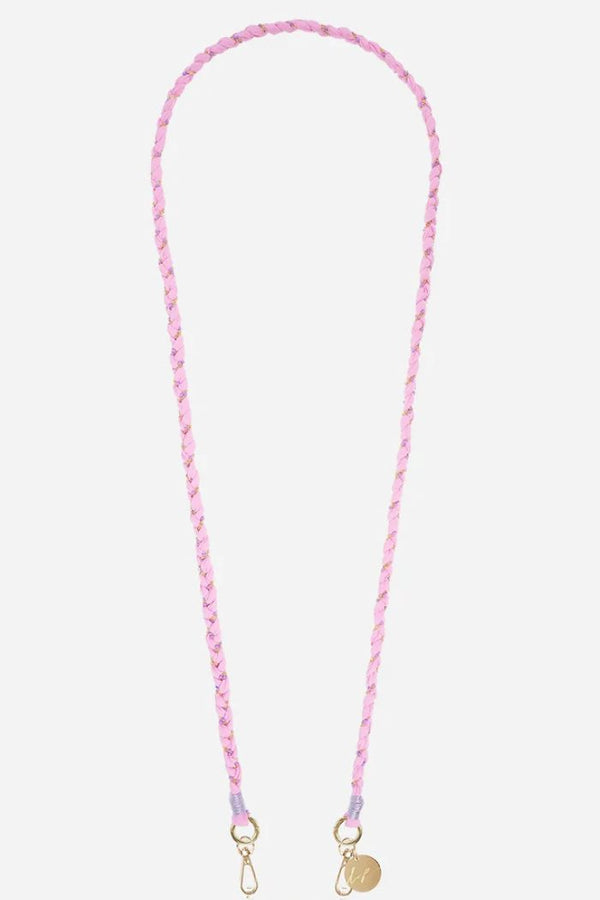 La Coque Française Ensemble Coque Fleurie & Cordon Doha Rose IPhone 16 Pro