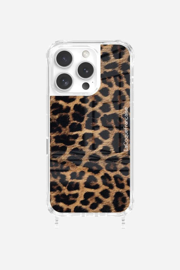 La Coque Française Ensemble Coque Léopard & Chaîne Léopard IPhone 16 Pro
