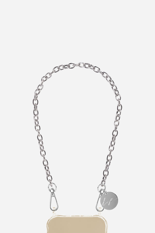 La Coque Française Chaine Courte Aya Argent 40 Cm