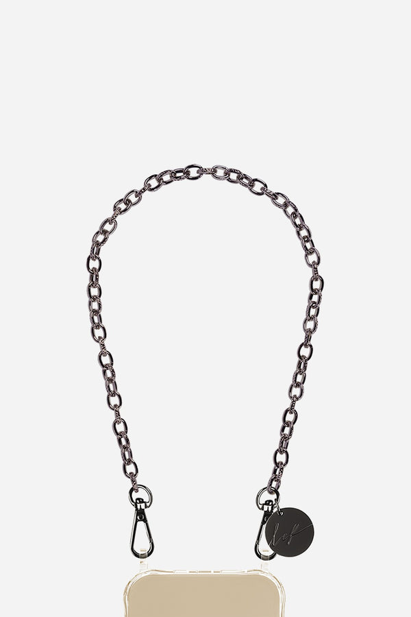 La Coque Française Chaine Courte Aya Noir 40 Cm
