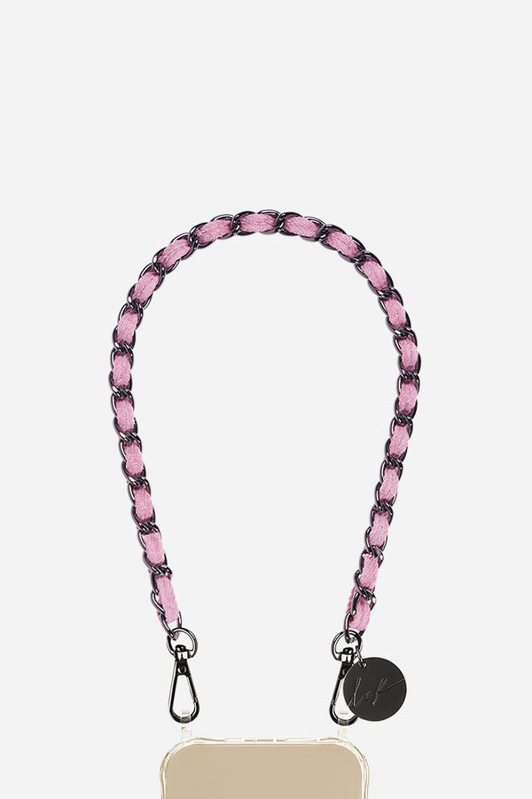 La Coque Française Chaine Courte Cali Rose 40 Cm
