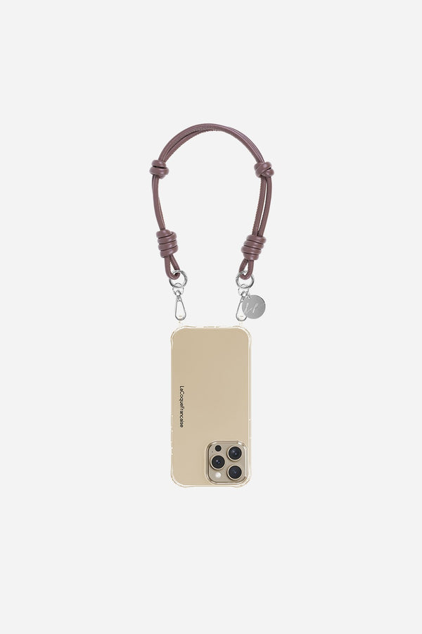 la coque française Chaine Courte Nolan Taupe 40 cm la coque française Chaine Courte Nolan Taupe 40 cm