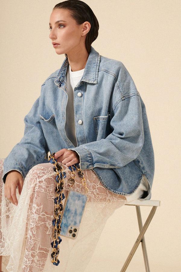 La Coque Française Chaine Longue Cassy Bleu 120 Cm