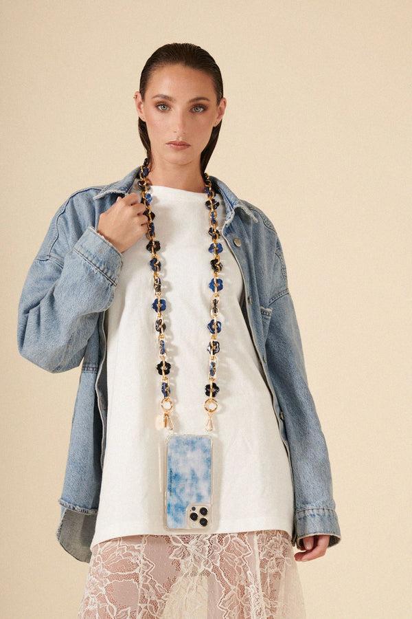 La Coque Française Chaine Longue Cassy Bleu 120 Cm