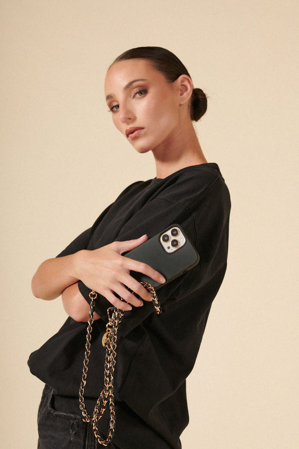 La Coque Française Chaine Longue Lou Noir 120 Cm