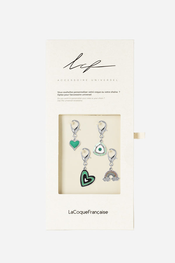 La Coque Française Charms Pack De 4 Charms Argent