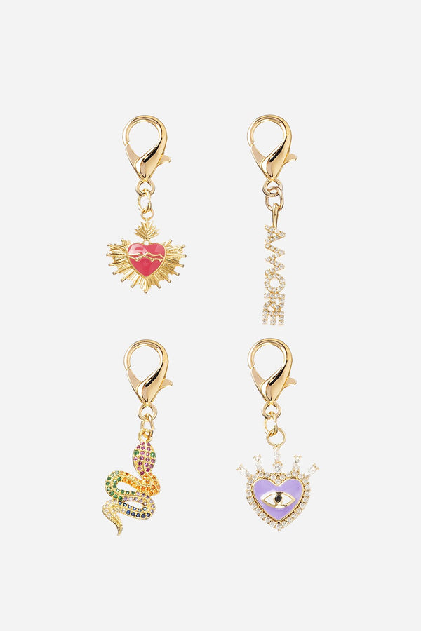 la coque française Charms Pack De 4 Charms Dore