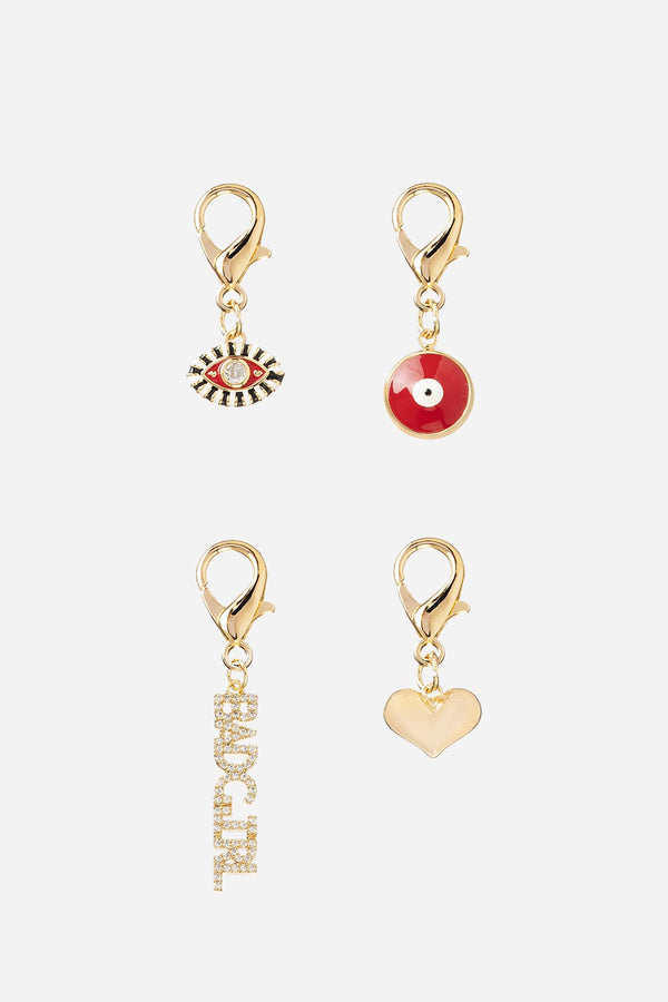 la coque française Charms Pack De 4 Charms Dore