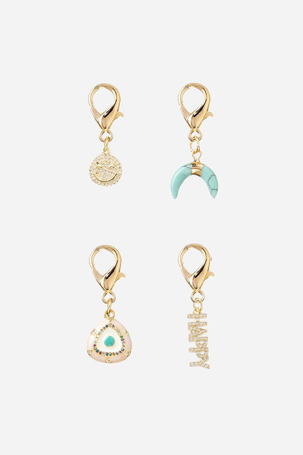 la coque française Charms Pack De 4 Charms Dore