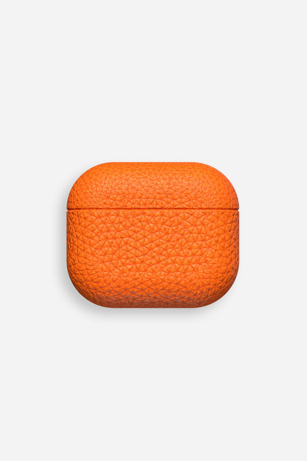 la coque française Coque Airpods 3 Cuir Orange