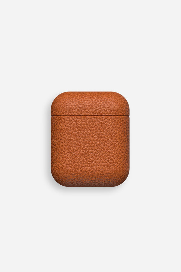 La Coque Française Coque Airpods Cuir Camel