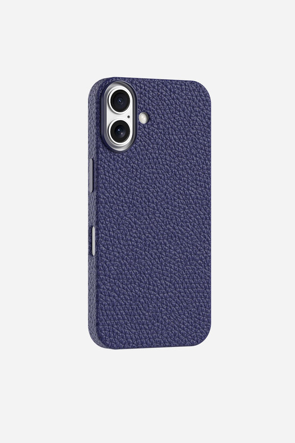 La Coque Française Coque Cuir Bleu IPhone 16 Pro