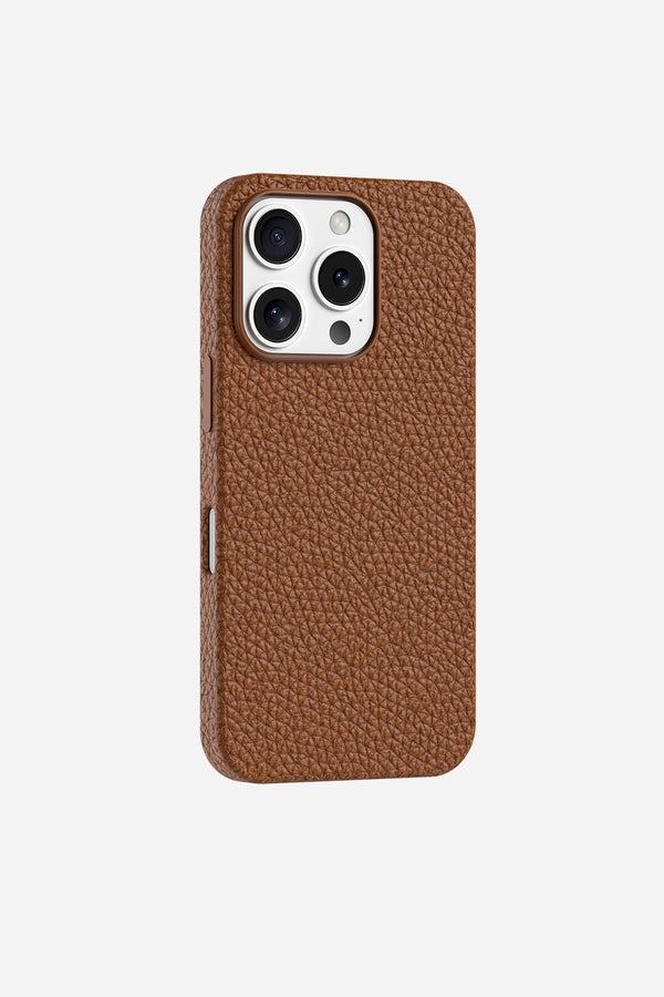 La Coque Française Coque Cuir Camel IPhone 16e