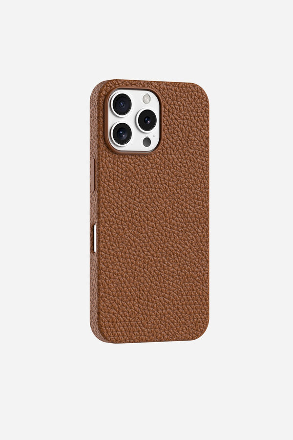 La Coque Française Coque Cuir Camel IPhone 16e