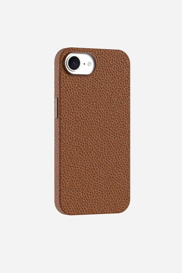 la coque française Coque Cuir Camel iPhone 16e