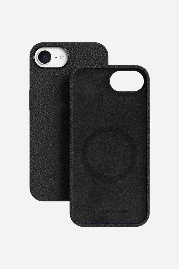 La Coque Française Coque Cuir Noir IPhone 16e