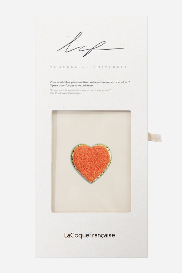 La Coque Française Patch Coeur Corail