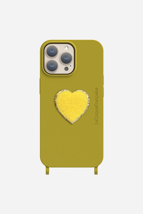 La Coque Française Patch Coeur Jaune