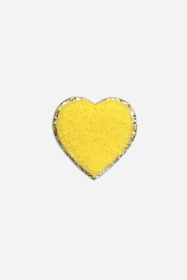 la coque française Patch Coeur Jaune