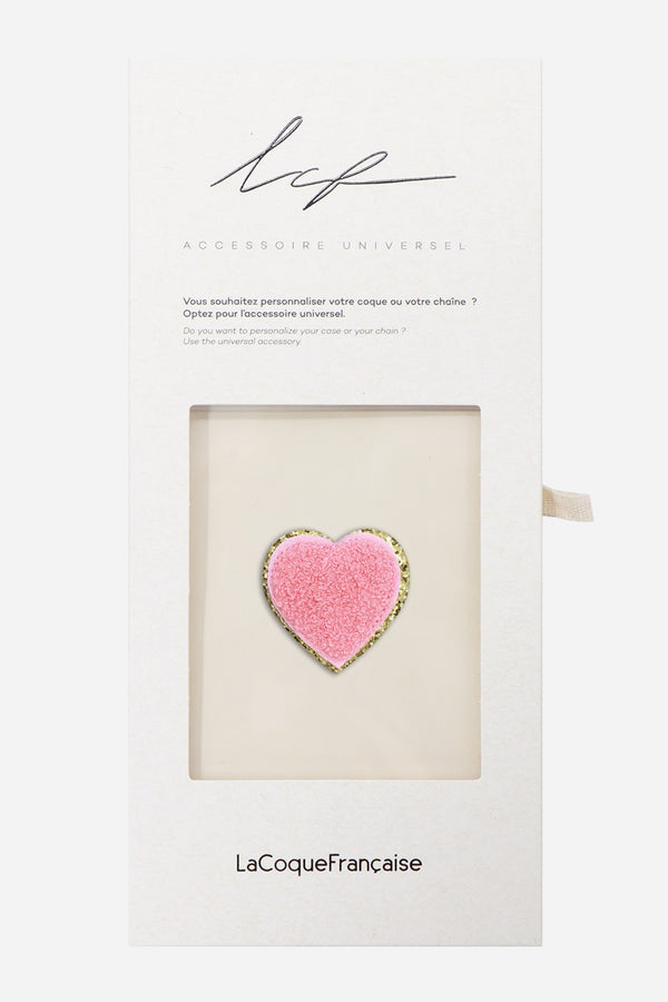 La Coque Française Patch Coeur Rose