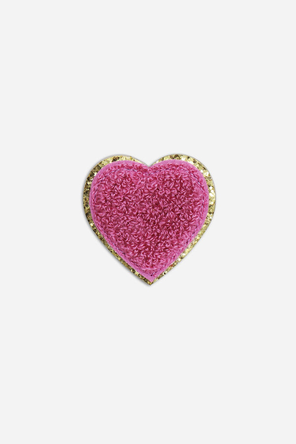 la coque française Patch Coeur Violet