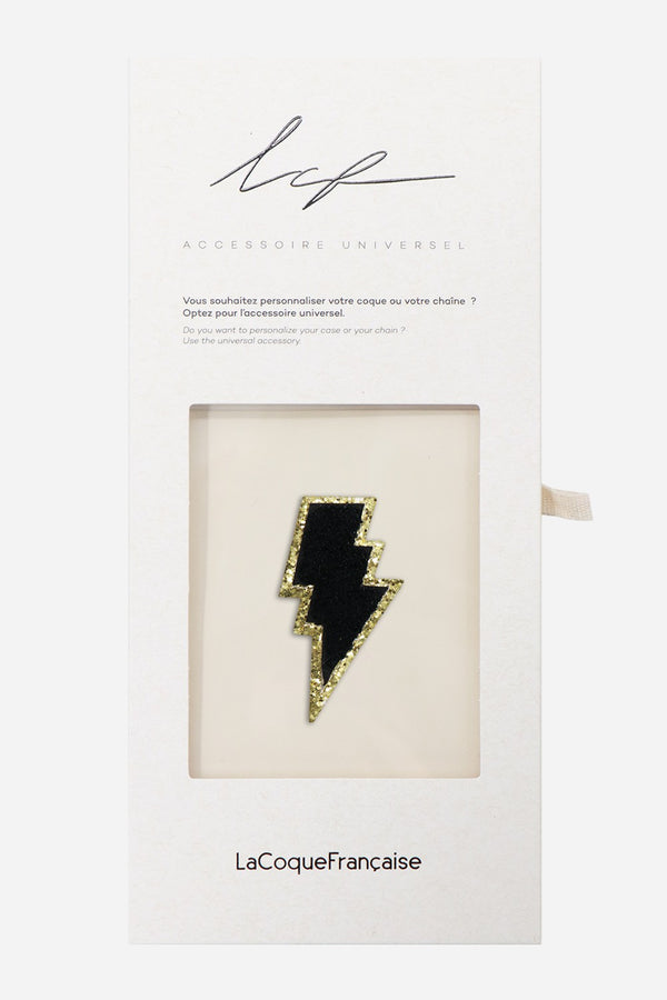La Coque Française Patch Eclair Noir