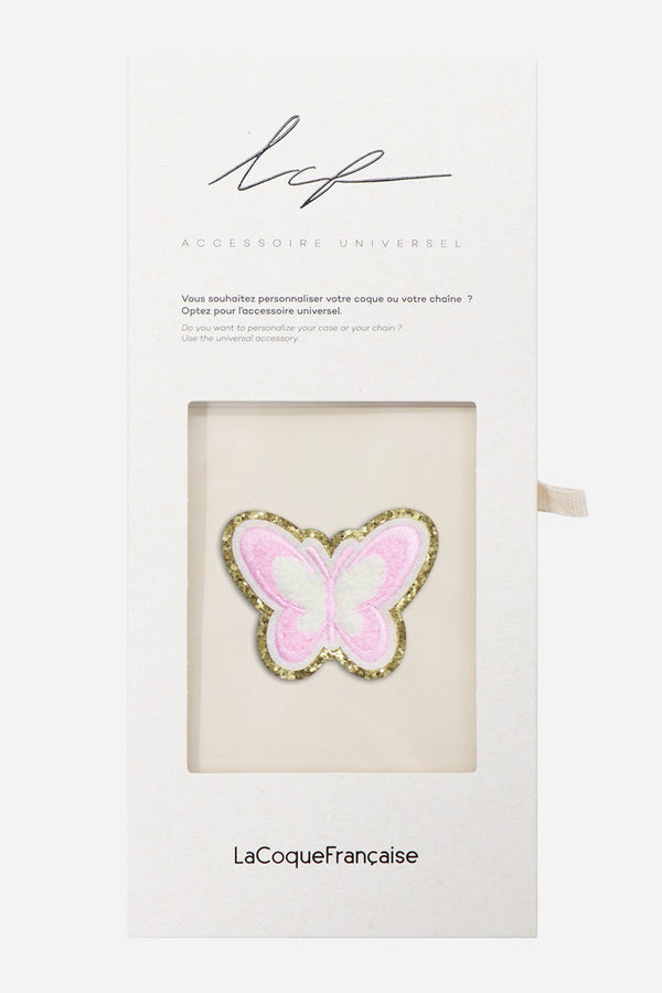 La Coque Française Patch Papillon Rose