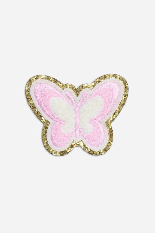 la coque française Patch Papillon Rose