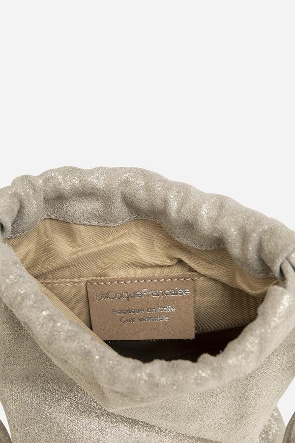 La Coque Française Sac Bandouliere Lorena Argent