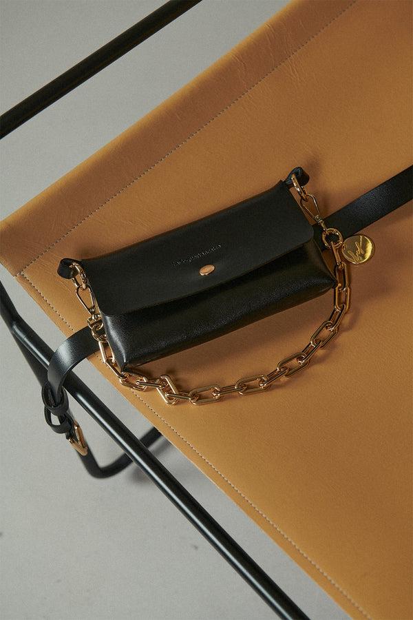 La Coque Française Sac Ceinture Vicky Noir